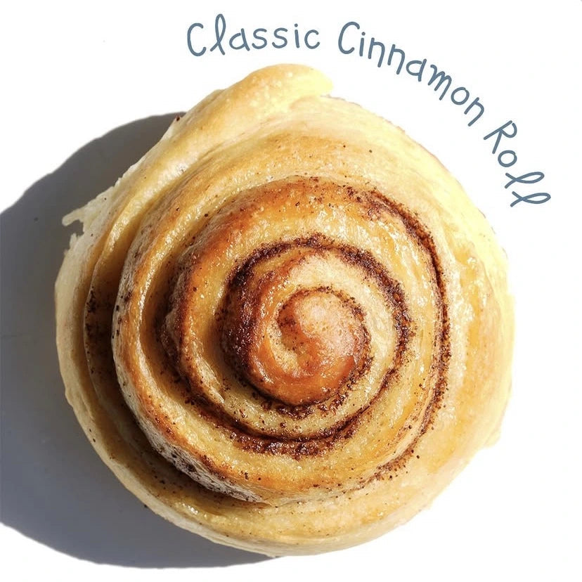 A glazed cinammon roll.